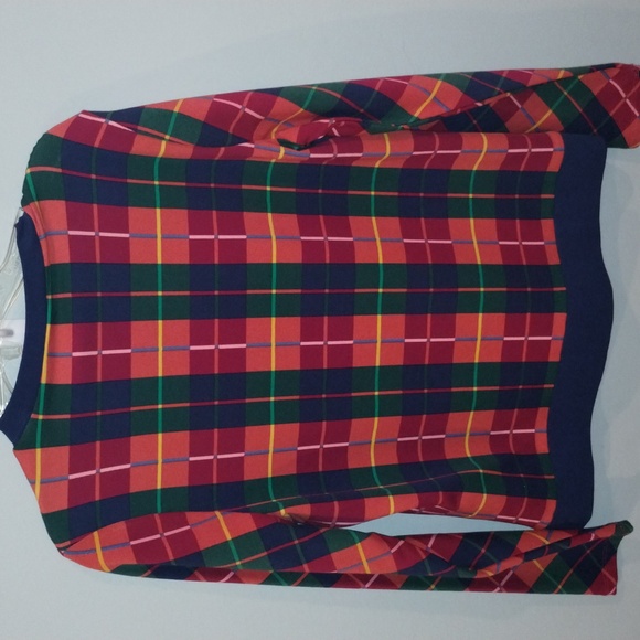 Long Sleeve Plaid Top - Picture 3 of 4